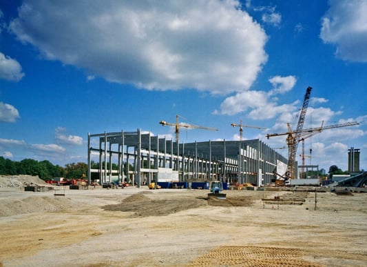 concrete cooling on a building site