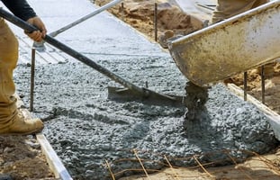 pouring and working with concrete