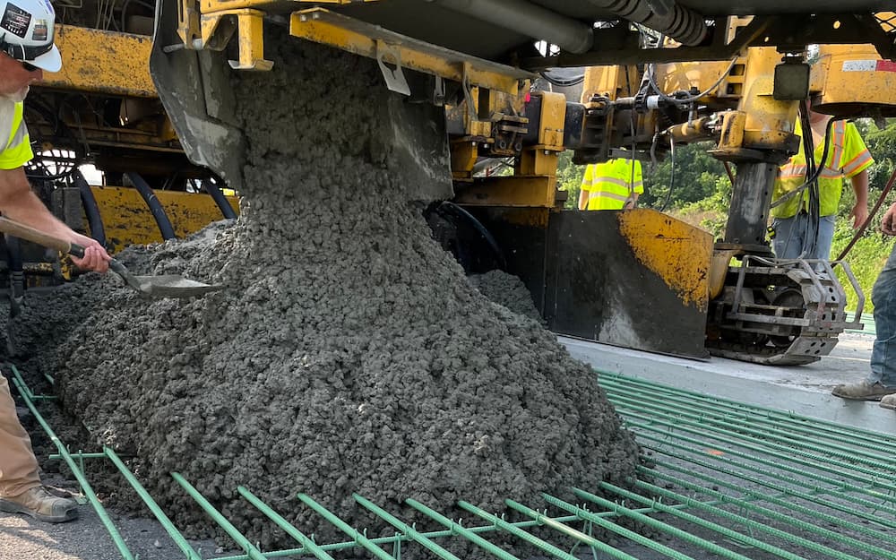 pouring concrete in hot weather